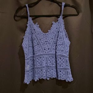 Lace cotton shirt